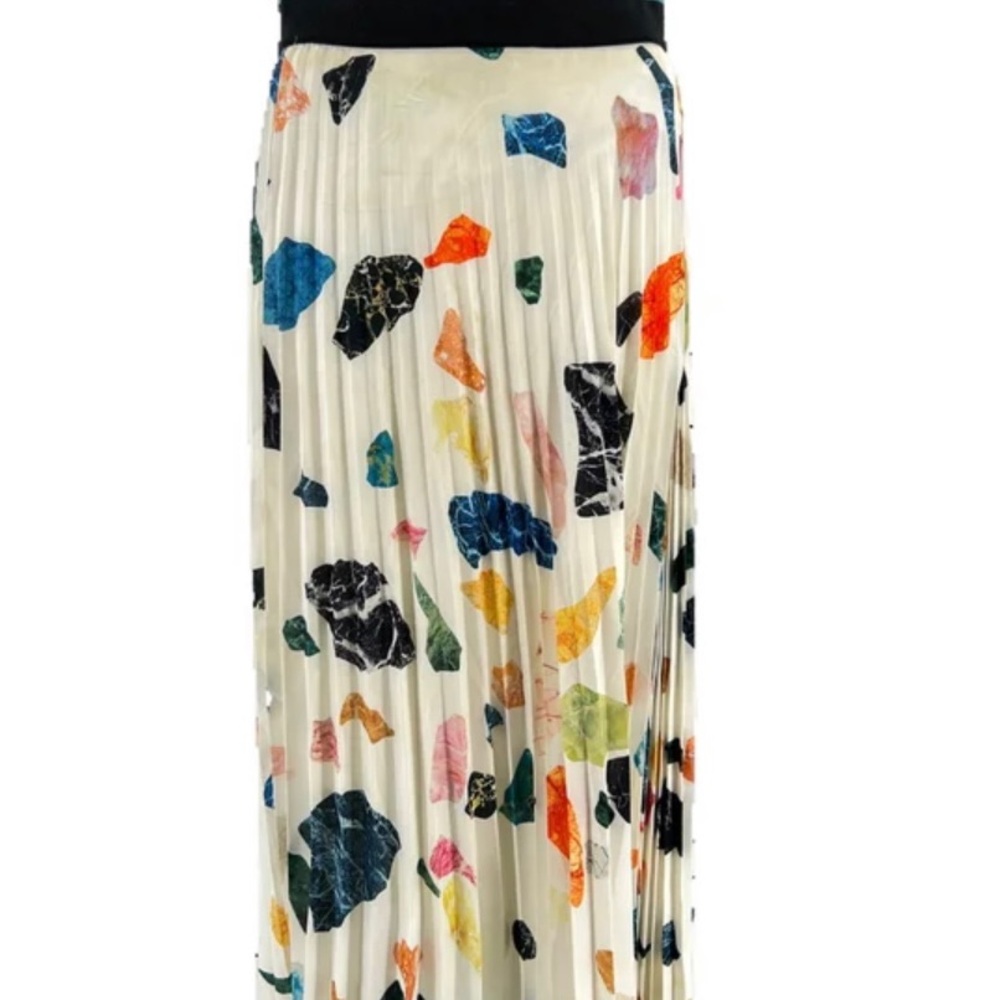 Bimba y Lola Pleated Midi Skirt
